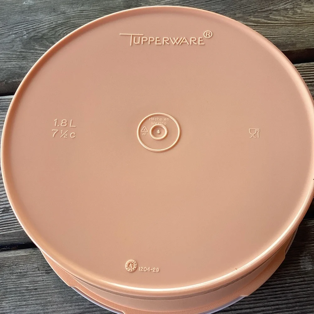 Tupperware Servalier Stacking Canisters- set of two - capacity 1.8 liters